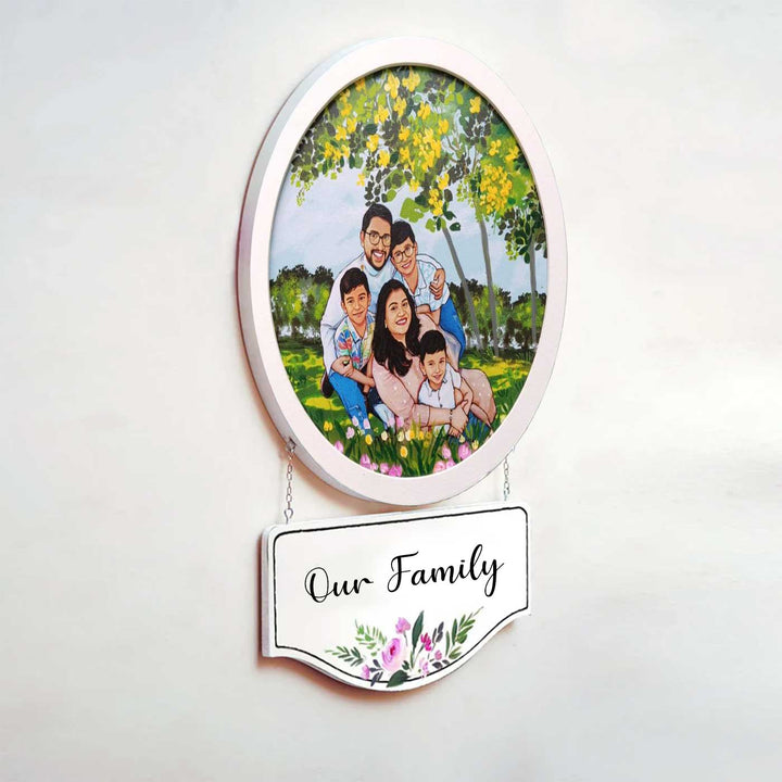 Photo Caricature Hanging Name Plate