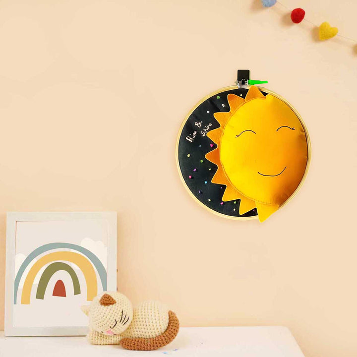 Rise And Shine Themed Felt Wall Hoop