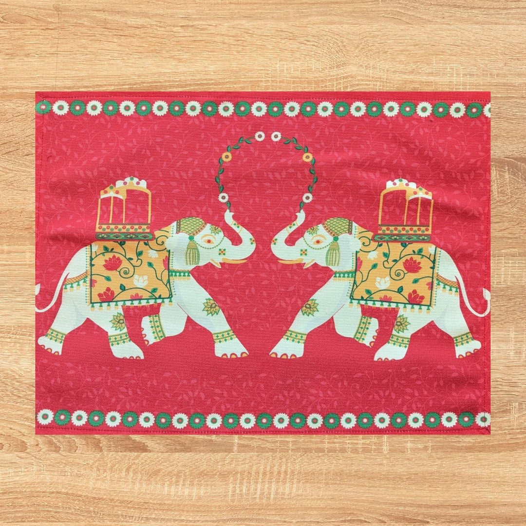 Printed Royal Tuskers Table Runner & Mat Set