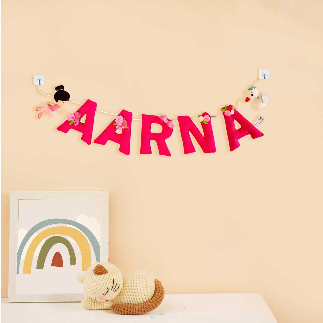 Personalized Ballet Girl Themed Felt Bunting For Kids