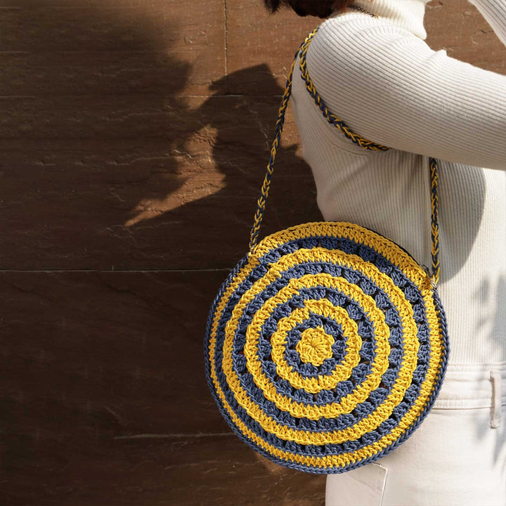 Handmade Crochet Swirl Sling Bag