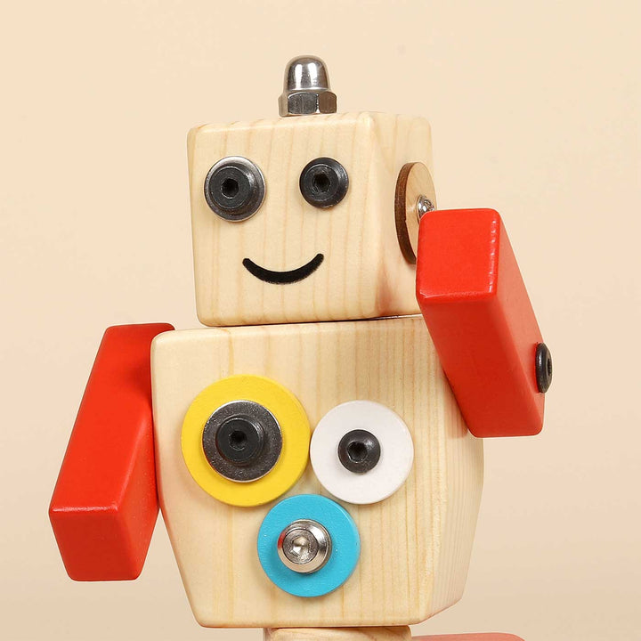 Ollie The Robot S.T.E.M Pine Wood Toy