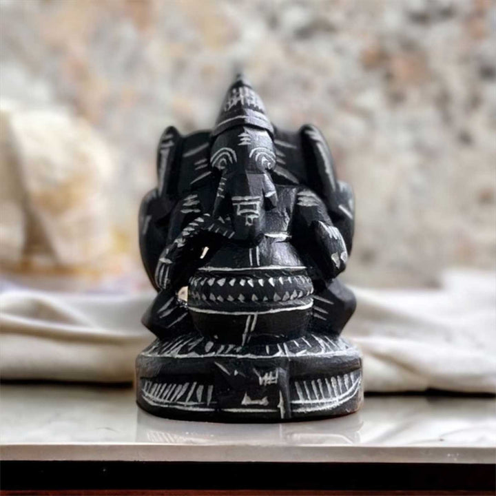 Handmade Lord Ganesha Soapstone Idol