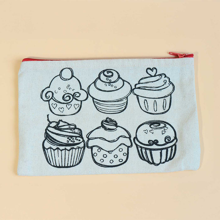 Handmade DIY Cup Cake Pencil Pouch DIY Kit | Set of 3