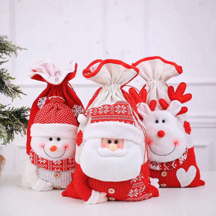 Crochet Cheer Gift Sacks | Xmas Gifting Ideas | Set Of 3