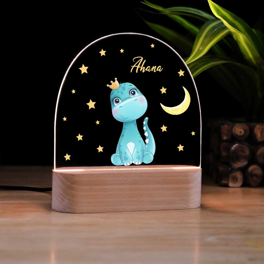 Personalized Dino Theme Acrylic LED Table Lamp