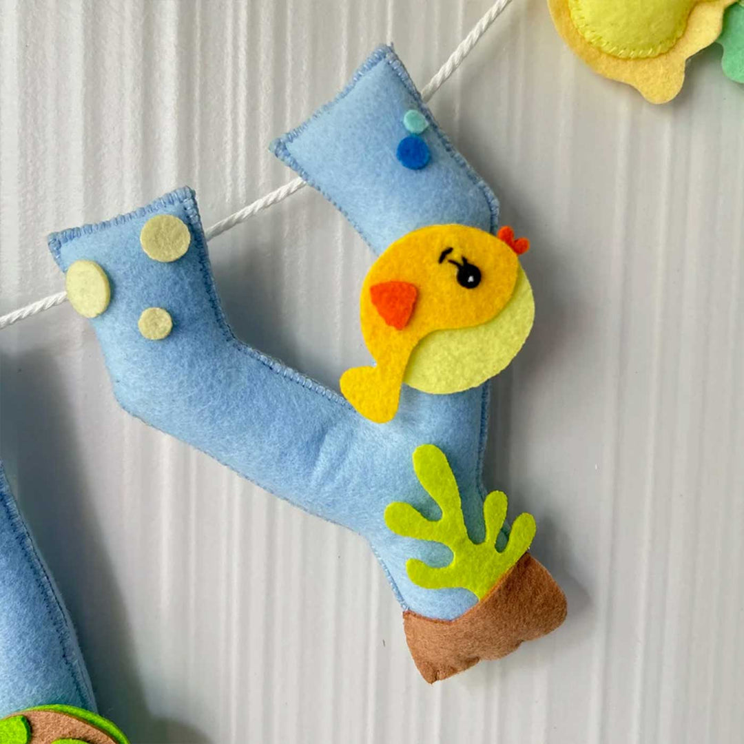 Personalized Sea World Felt Bunting / Garland For Kids