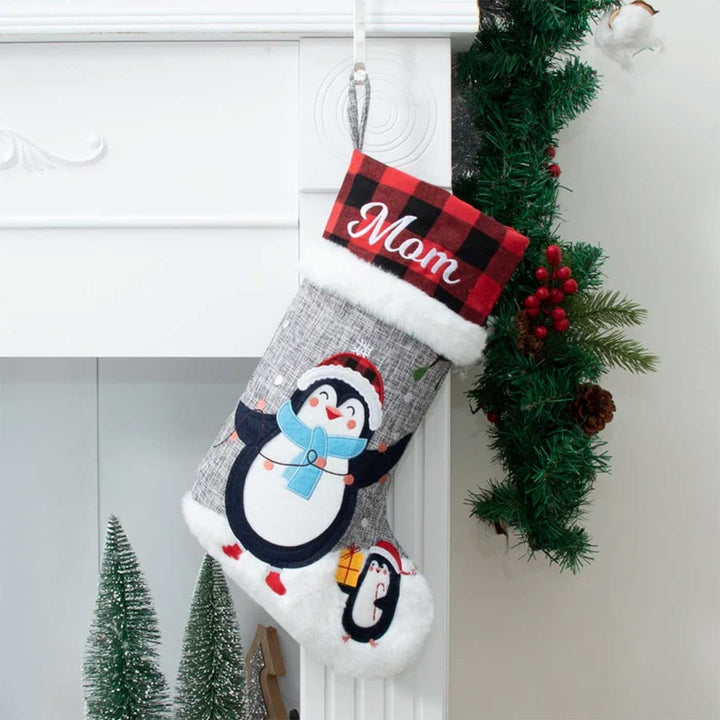 Personalized The Nutcracker And Friends' Cotton & Fur Stockings For Christmas Decoration