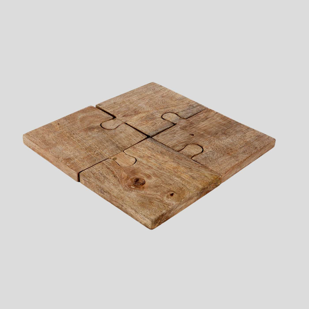 Handmade Mangowood Puzzle Platter