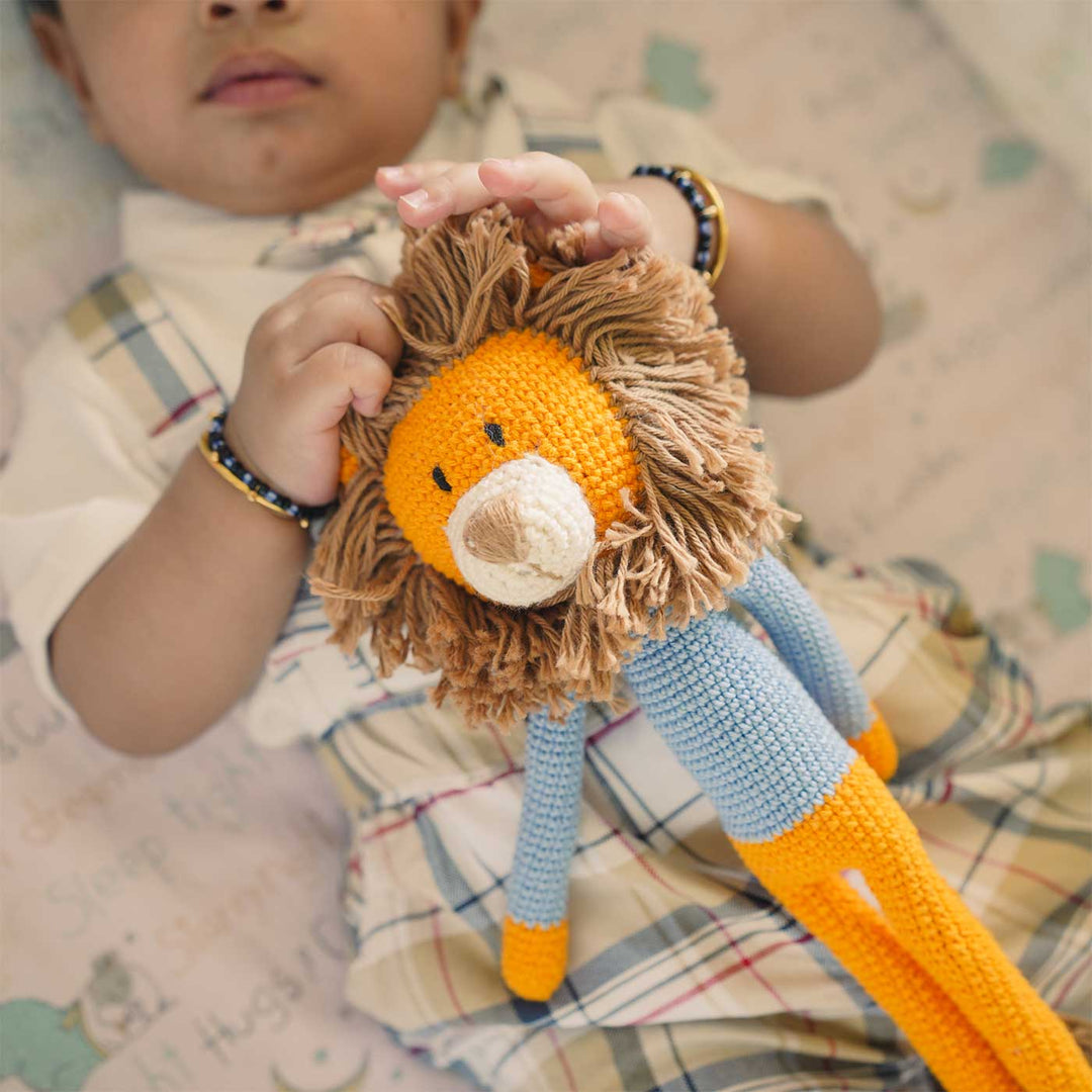 Crochet Leo The Lion Toy For Kids