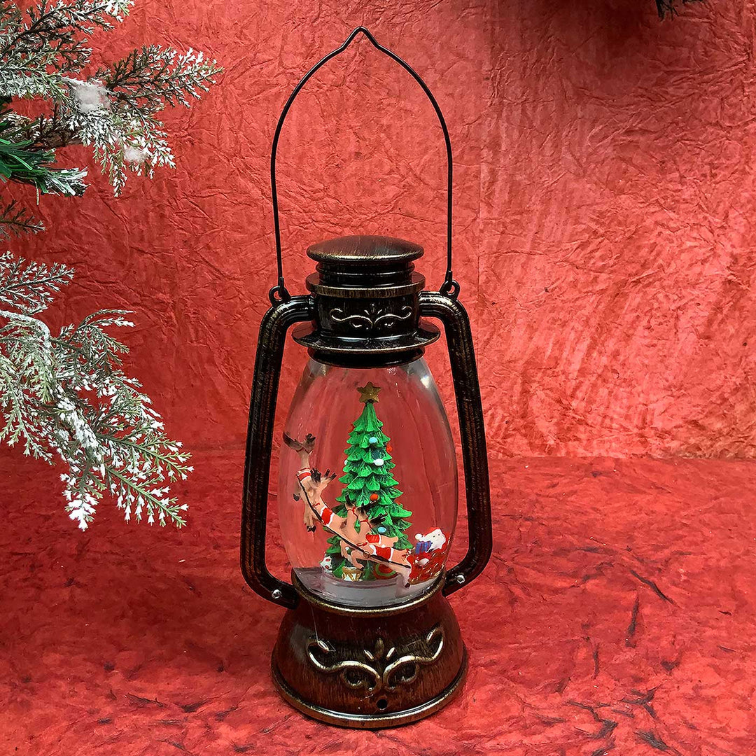 Flying Deer Xmas Tree Musical Lantern For Christmas Table Decoration