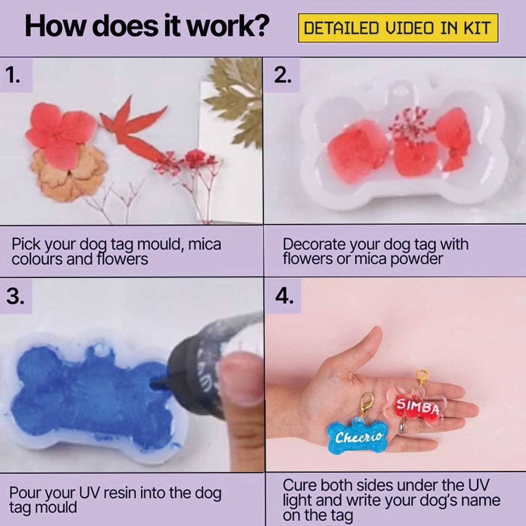 UV Resin Dog Tag DIY Kit