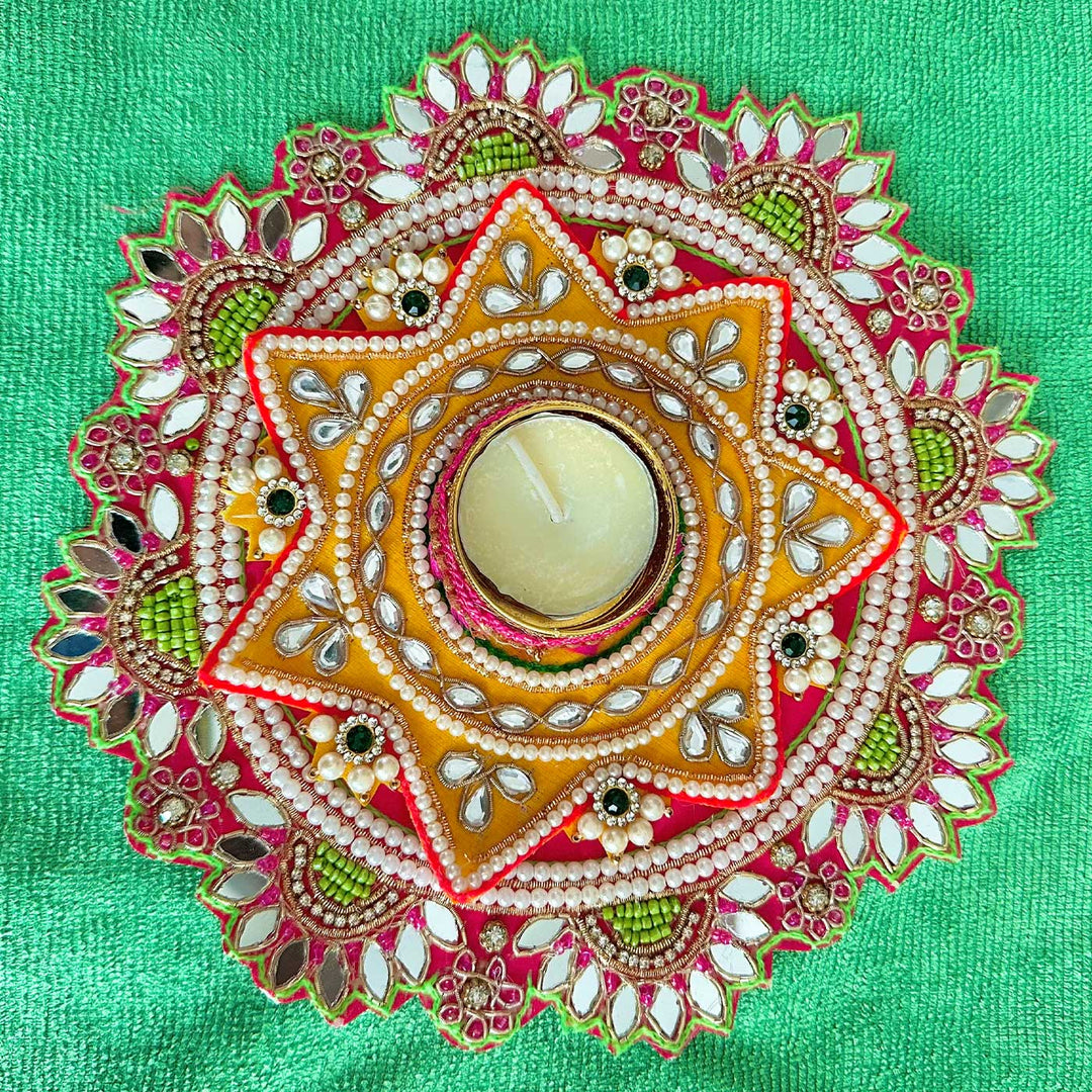 Handmade Decorative Star Rangoli