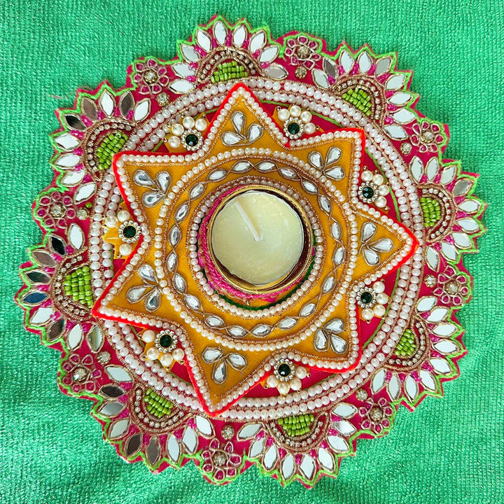 Handmade Decorative Star Rangoli