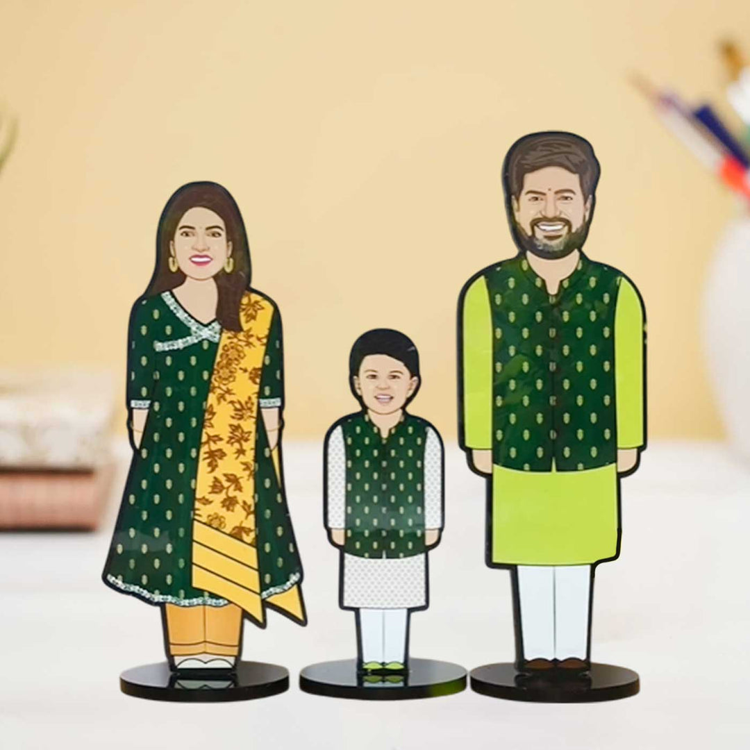 Photo Personalized Printed Acrylic Family Full Length Cutout