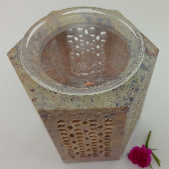 Handmade Monifa Lattice Craft Soapstone Aroma Diffuser