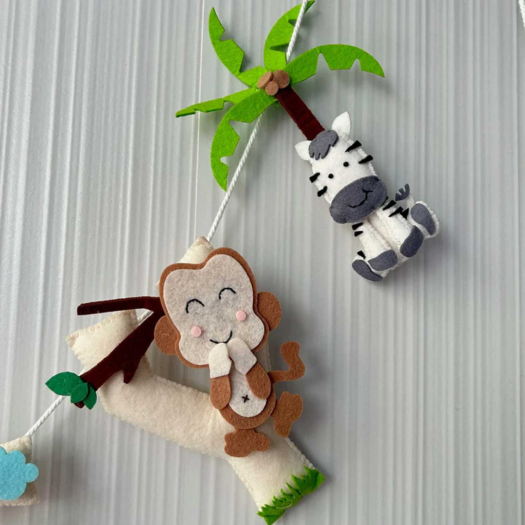 Personalized Jungle Safari Felt Bunting / Garland For Kids