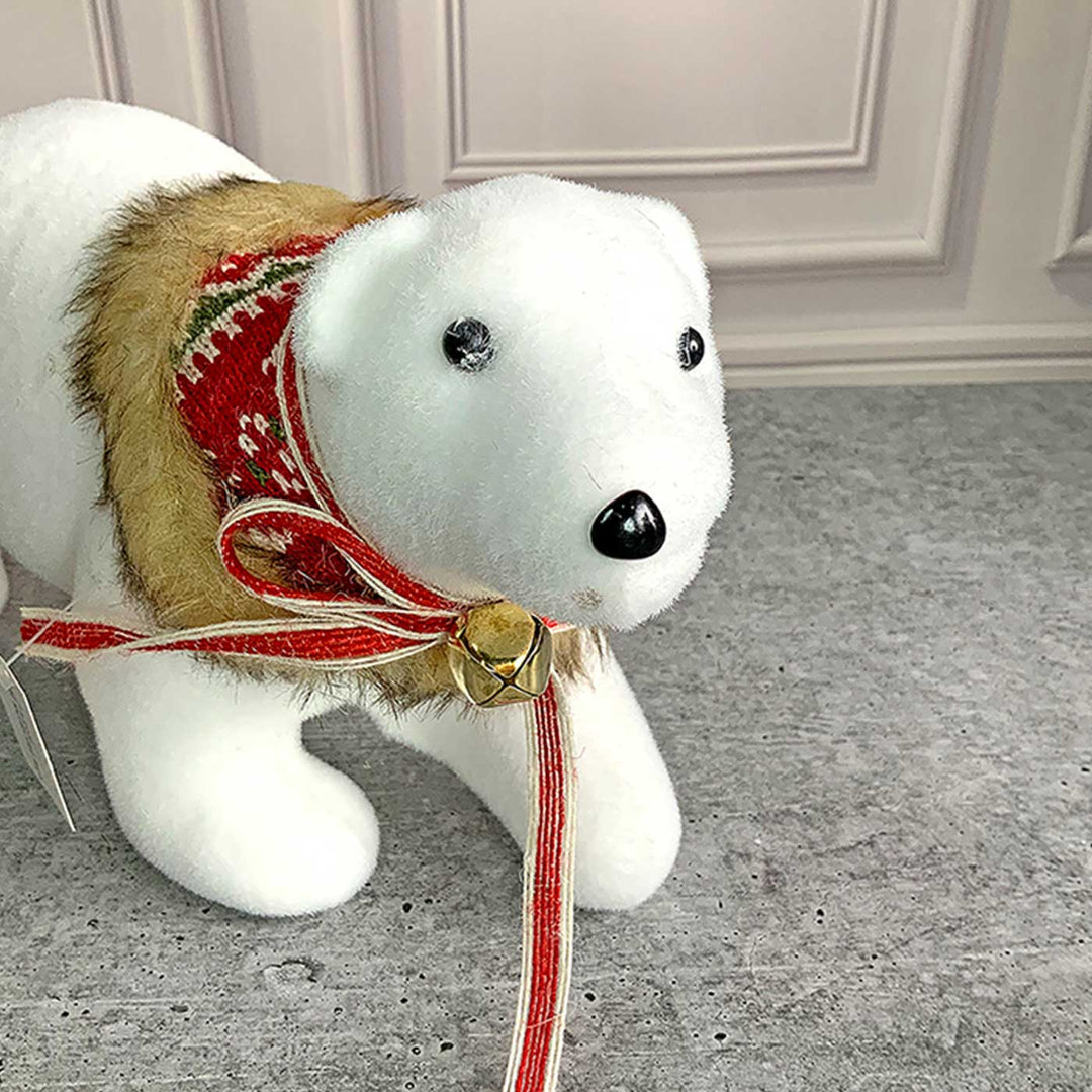 Medium Snow Polar Bear Decor For Christmas Table Decoration