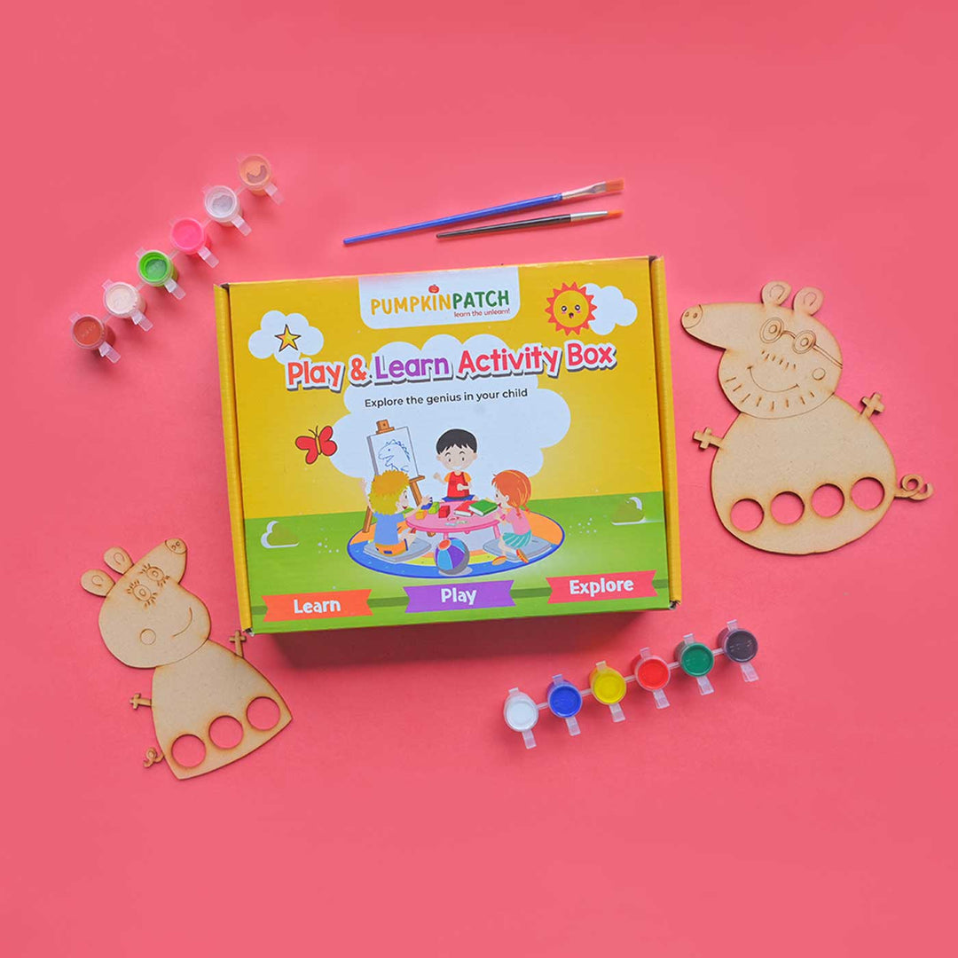 Handmade Peppa Pig Finger Puppet Craft DIY Kit | Set of 6