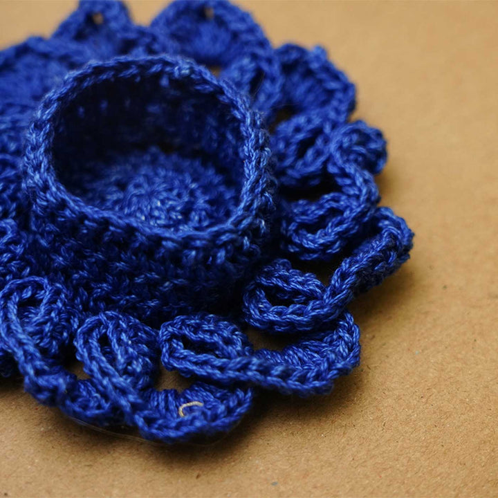 Handmade Floral Crochet Tealight Holder | Set Of 8