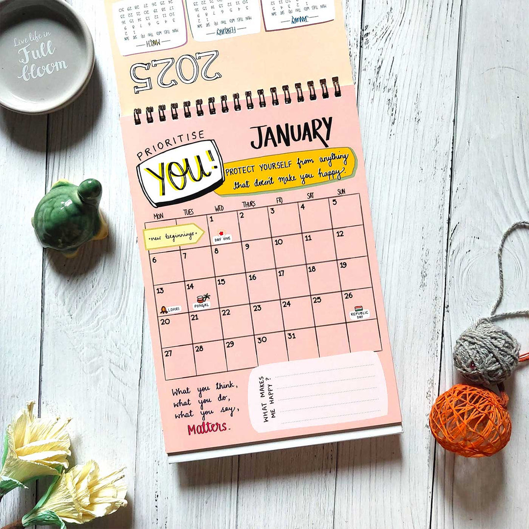 What Really Matters 2025 Spiral Calendar With Holidays | 10+ Freebies Included