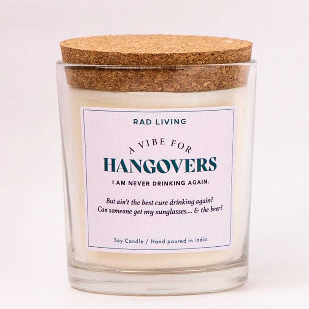 Hand Poured Hangovers The Morning After Scented Soy Wax Candle