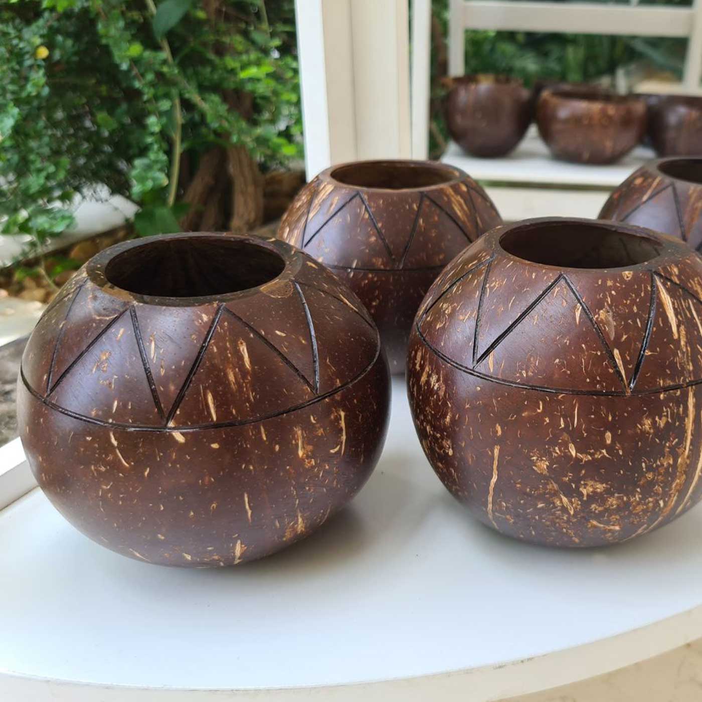 Coconut shell pattern planters newest