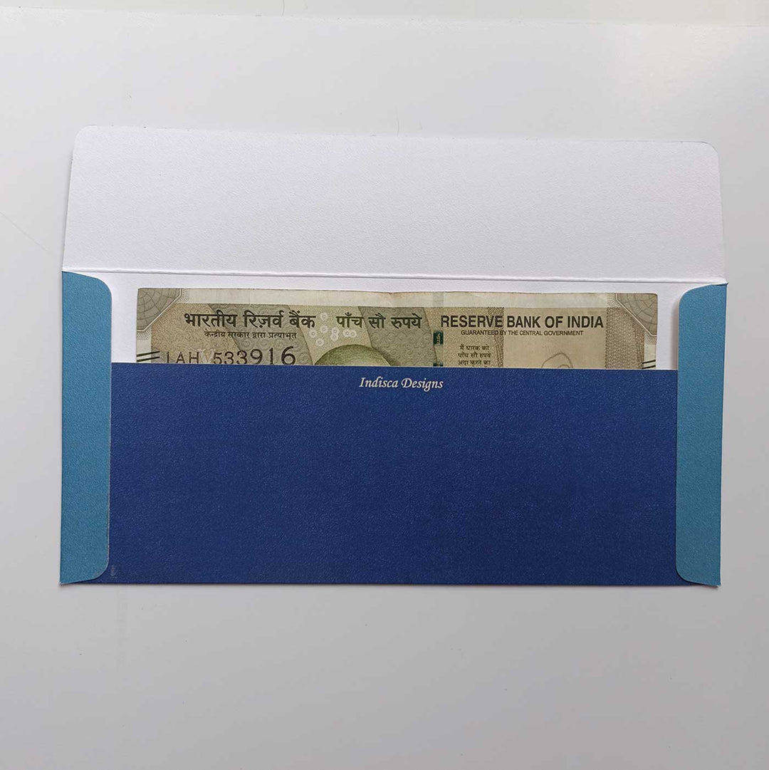 Printed Indigo Bloom Envelopes