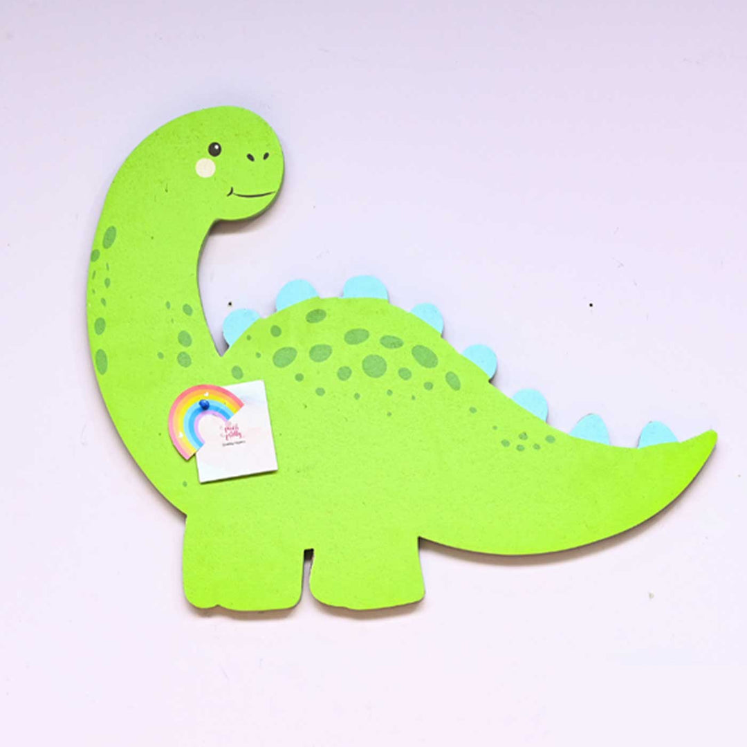 Handmade Dino Theme Wooden Pinboard For Kids