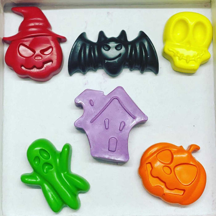 Handmade Non-Toxic Halloween Crayons | Set Of 6