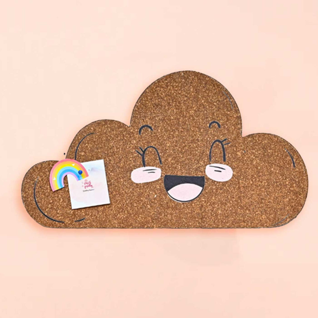 Handmade Cloud Shaped Wooden Pinboard For Kids