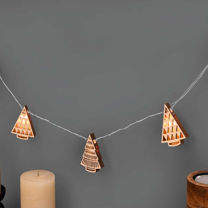 Decorative Birch Wood 3D Theo Tree Fairy Light