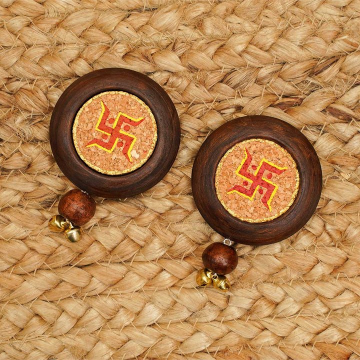 Handmade Swastik Diwali Stick On Hanging | Set of 2