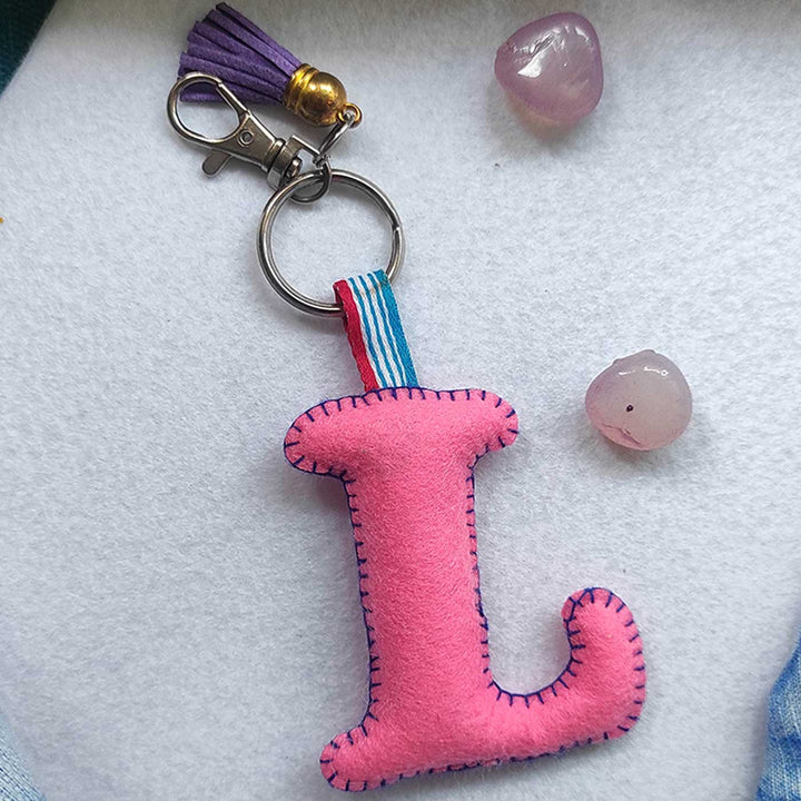 Personalized Handmade Alphabet Kids Keychain / Bag Charm