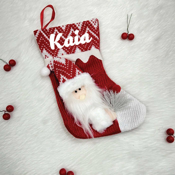 Personalized Mini Crochet Comfort Crochet Cotton Stockings For Christmas Decoration