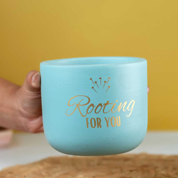 Rooting For You Terracotta Planter