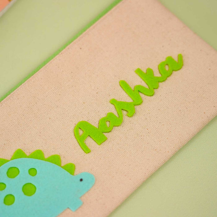 Personalized Dinosaur Theme Stationary Pouch