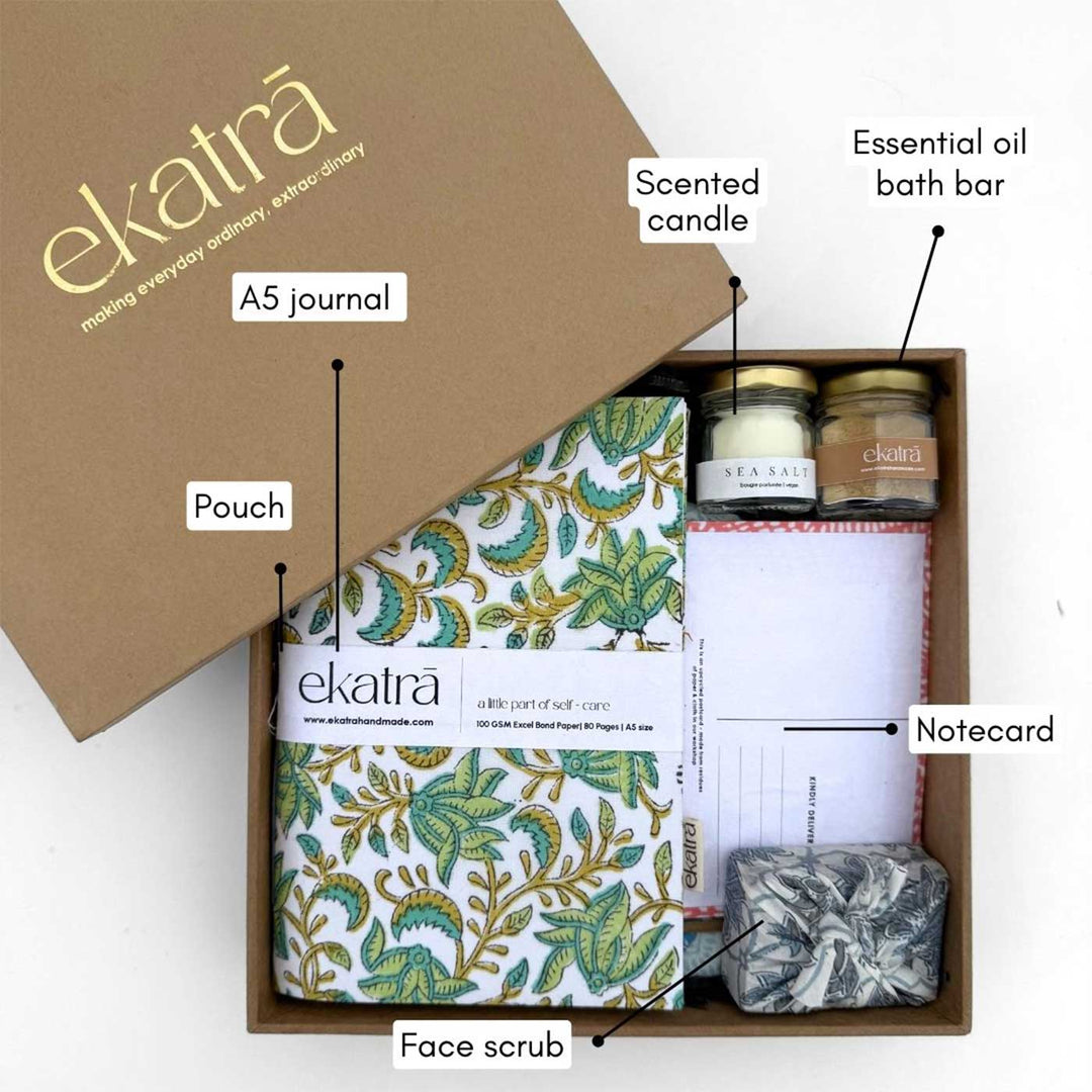 Sustainable Green Floral Wellness Hamper