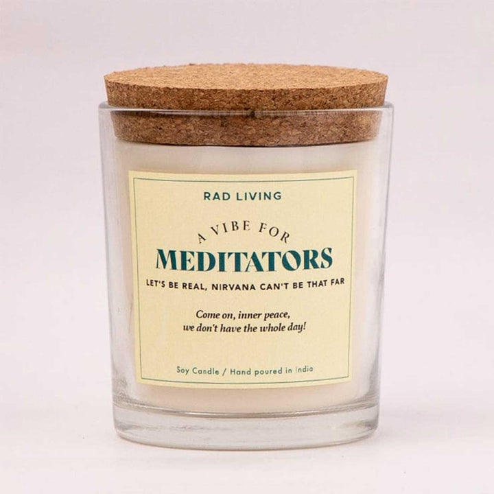 Hand Poured Meditators Nag Champa Scented Soy Wax Candle