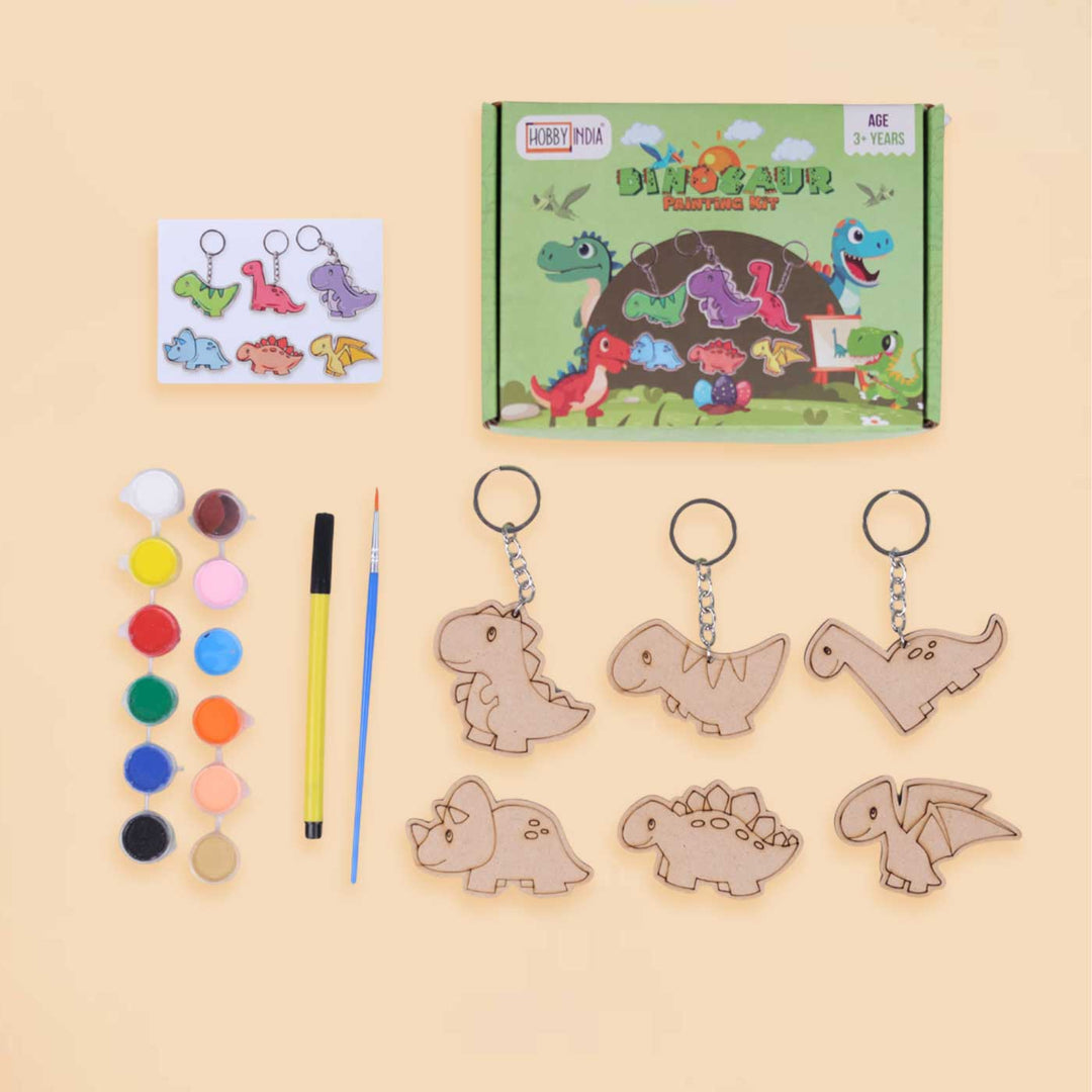 Pre Marked Dinosaur Paintings MDF Wood DIY Kit