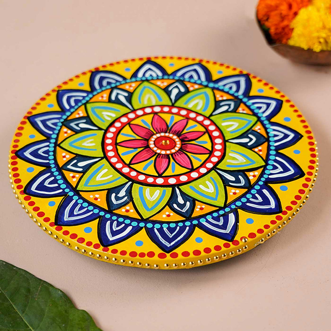 Handmade Wooden Pooja Chowki