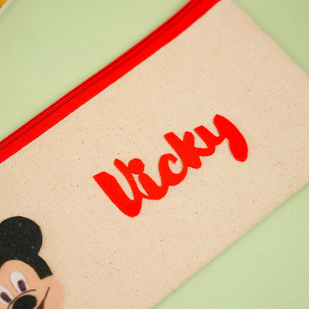 Personalized Mickey Theme Stationary Pouch