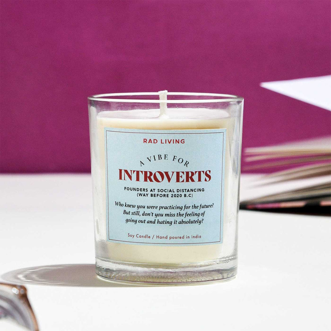 Hand Poured Introverts Cinnamon Mocha Scented Soy Wax Candle