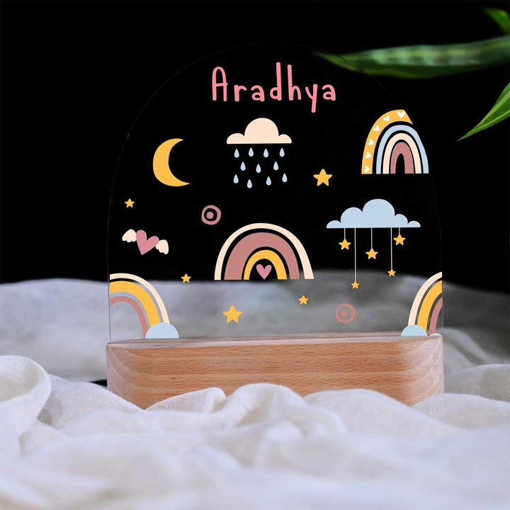 Personalized Dreams Theme Acrylic LED Table Lamp