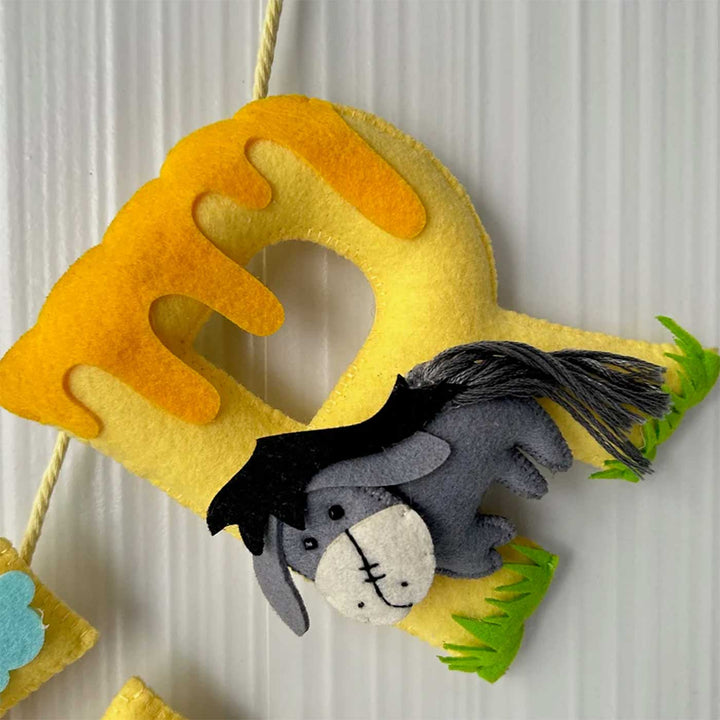 Personalized Pooh & Pals Felt Bunting / Garland For Kids