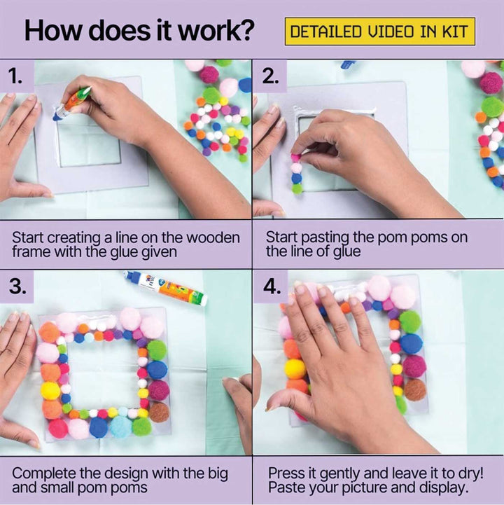 Pom Pom Photo Frame DIY Kit