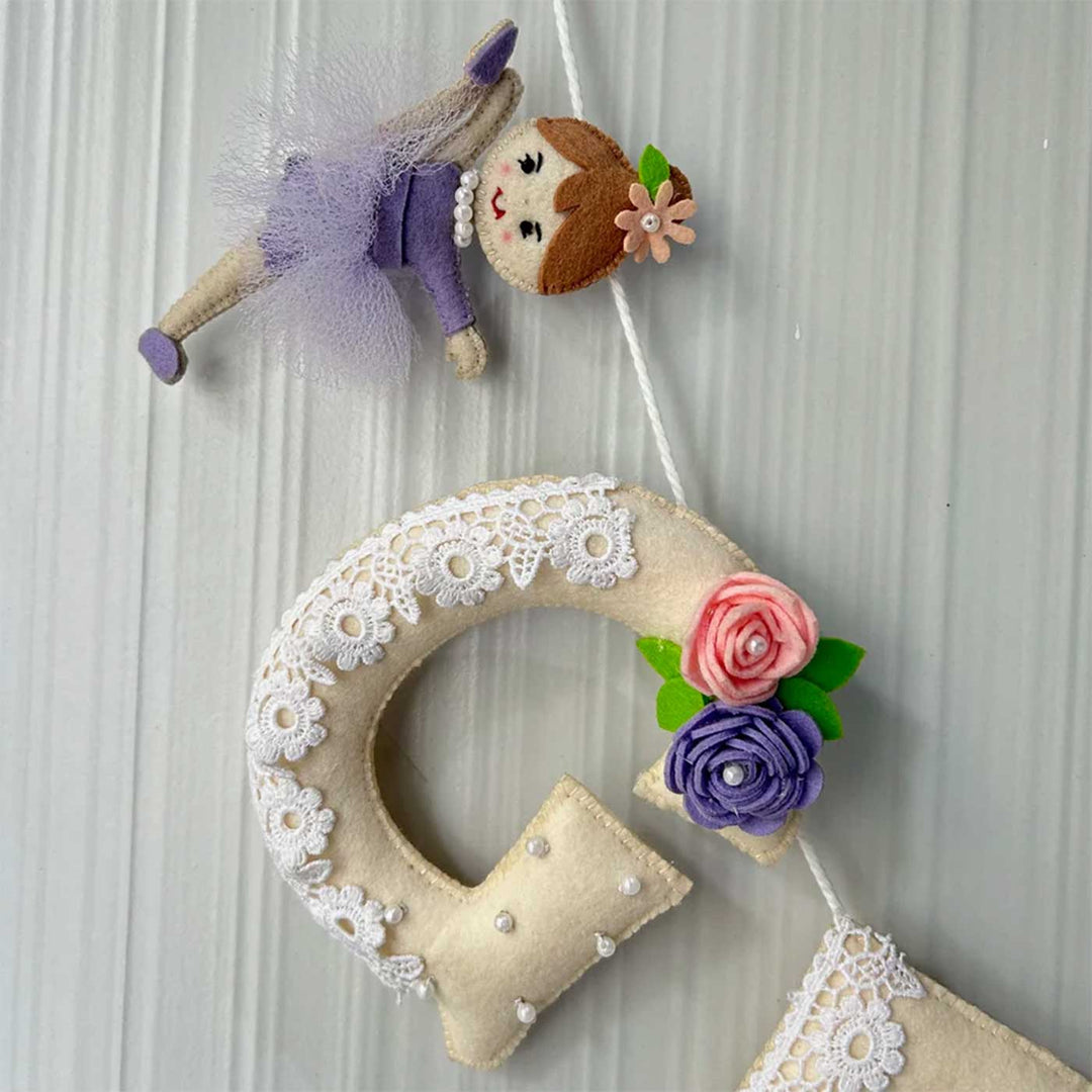 Personalized Ballerina Felt Bunting / Garland For Kids