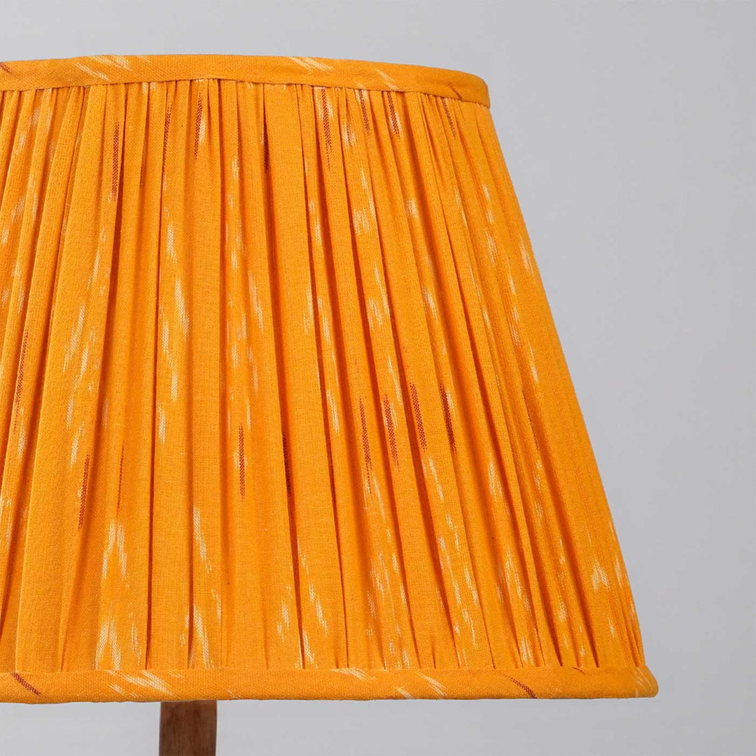 Orange Ikat Pleated Empire Lampshade