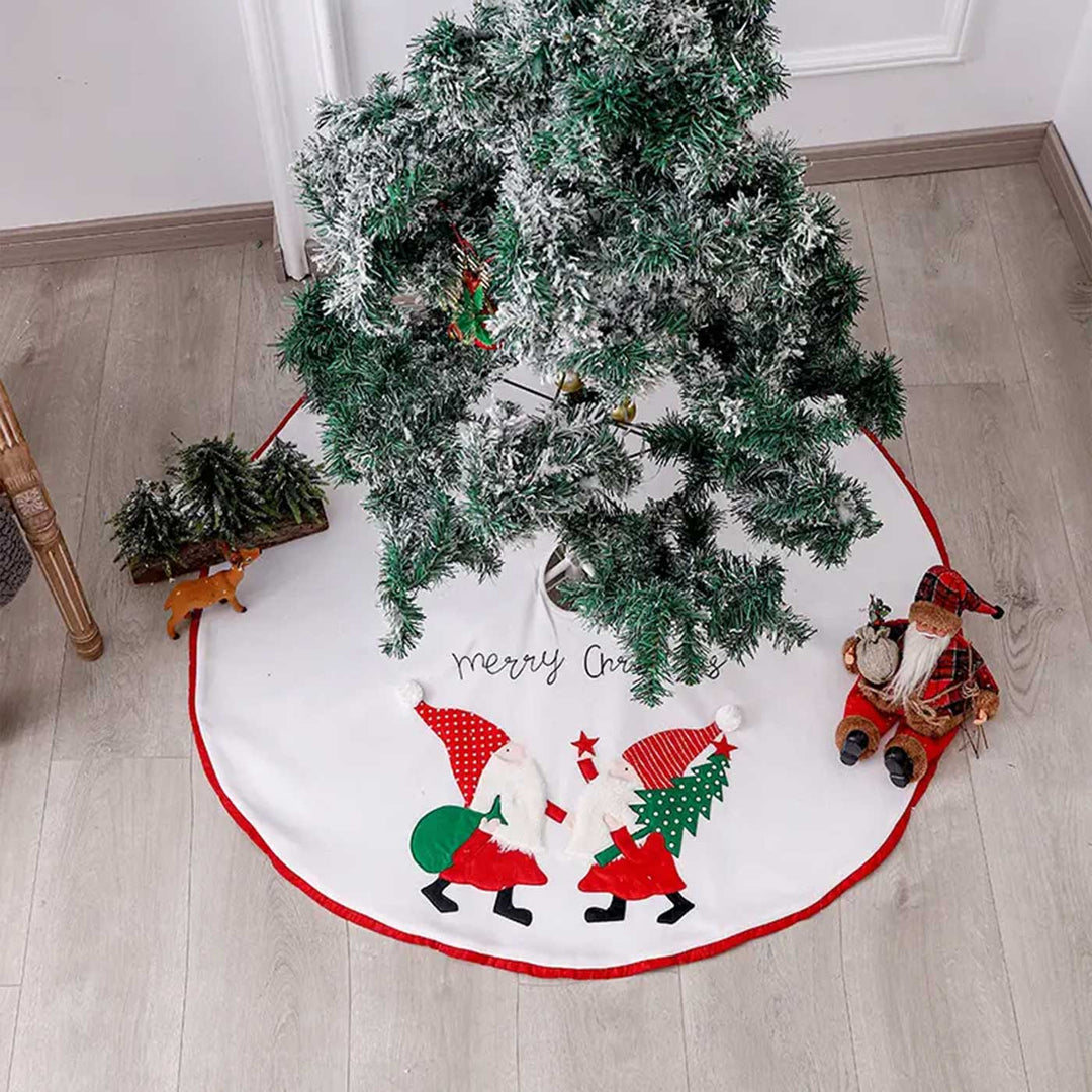 Personalized Santa's Wonderland Felt Tree Skirt For Christmas Tree Decoration