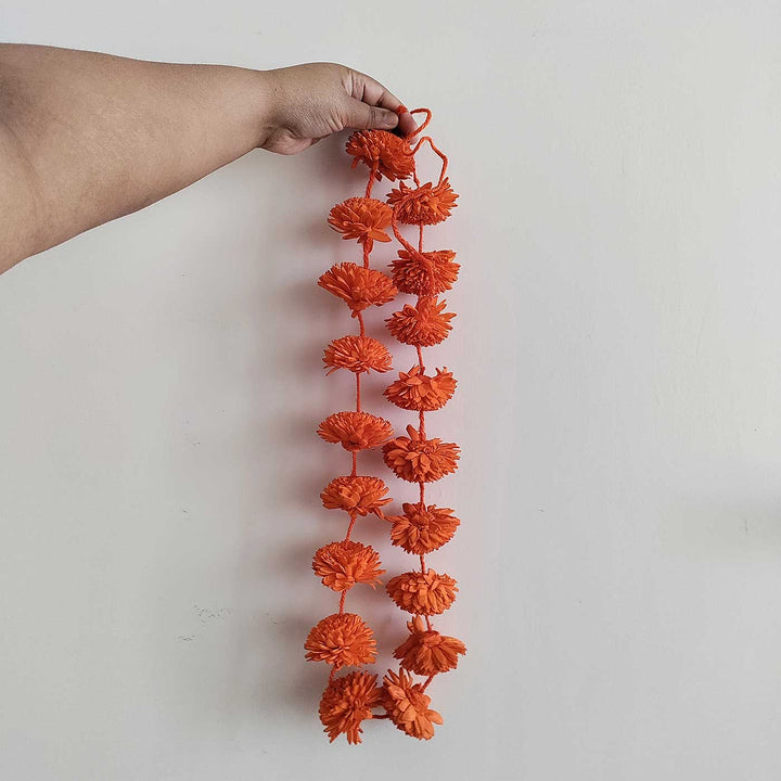 Handmade Orange Monotone Decorative Ladi Hangings